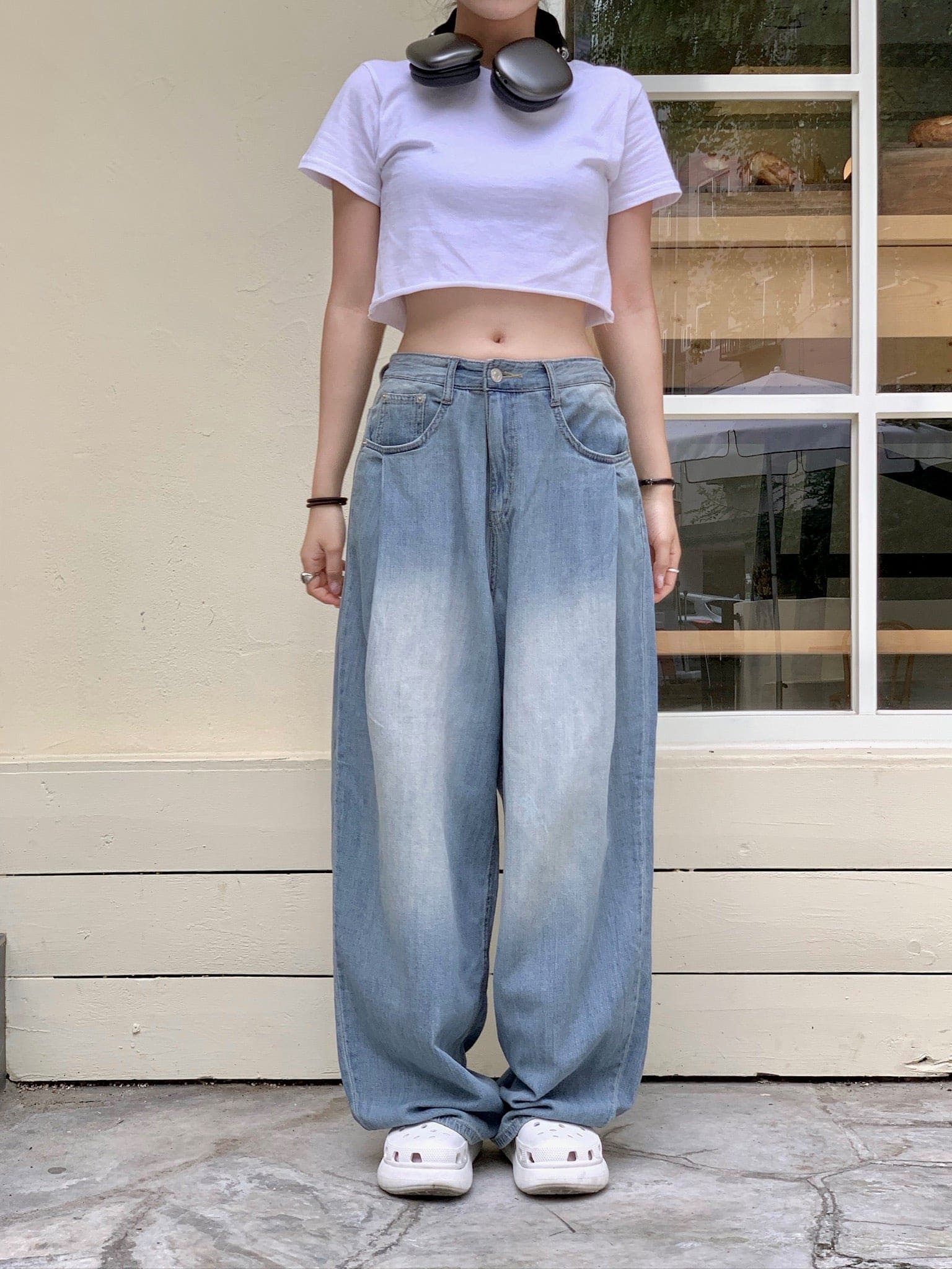 [Summer Fabric] Fresh Pintuck Wide Denim