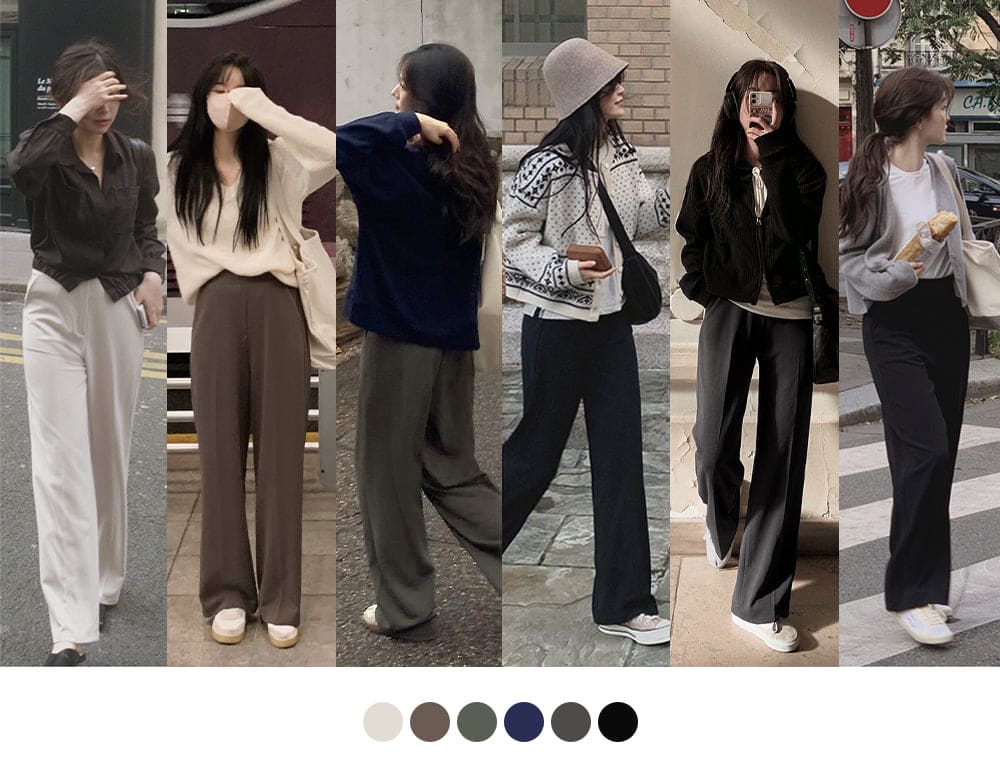 Korean website makes its own Soft Clean casual pants