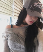 【JISOO同款】STAR WING SHEER LONG SLEEVE