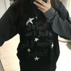 【袖色拼接】Star Heart Tee