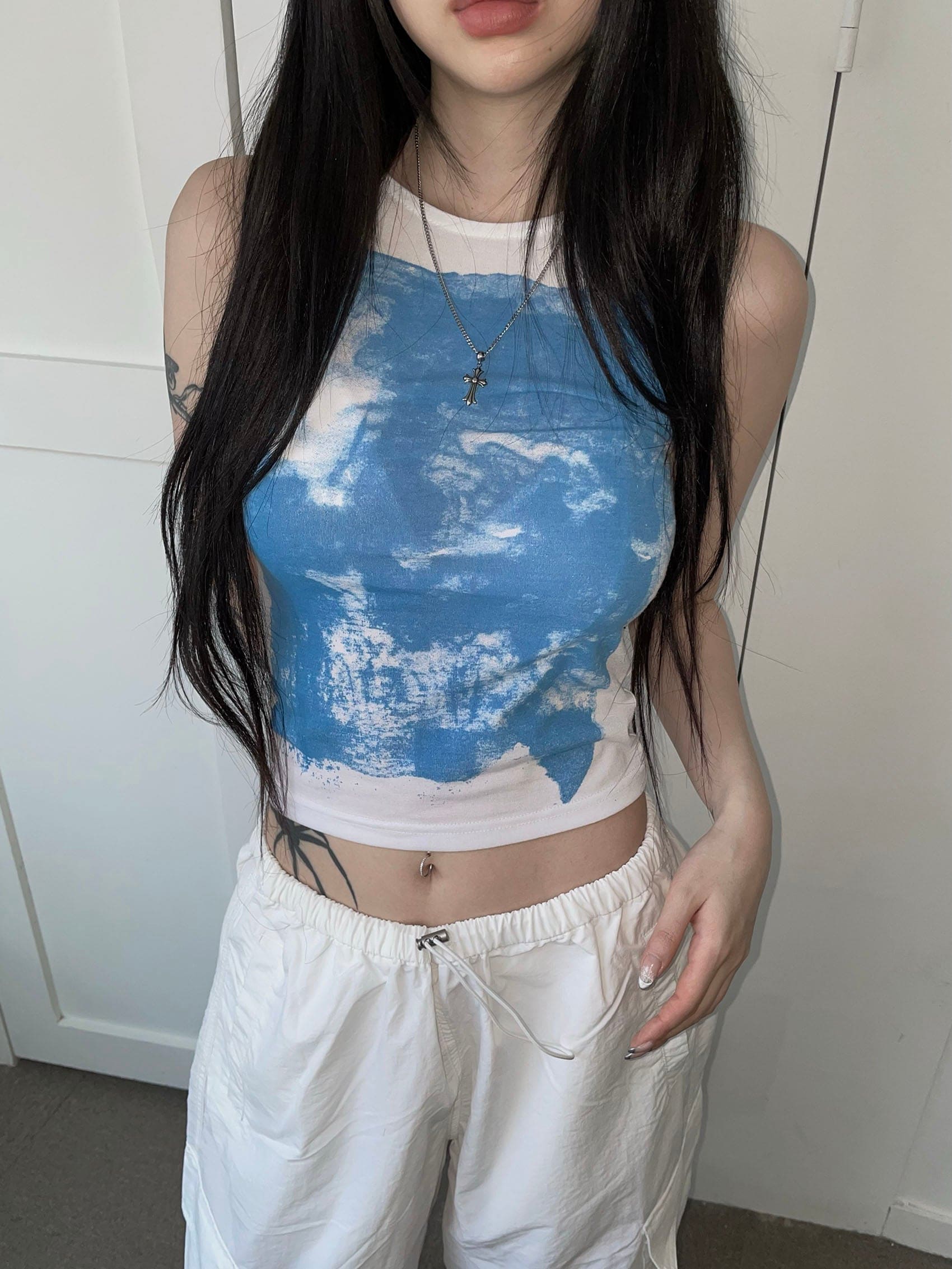 【y2k vibe】Ink Sleeveless