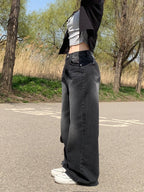 【Y2K Vibe】Cool Wide Jeans