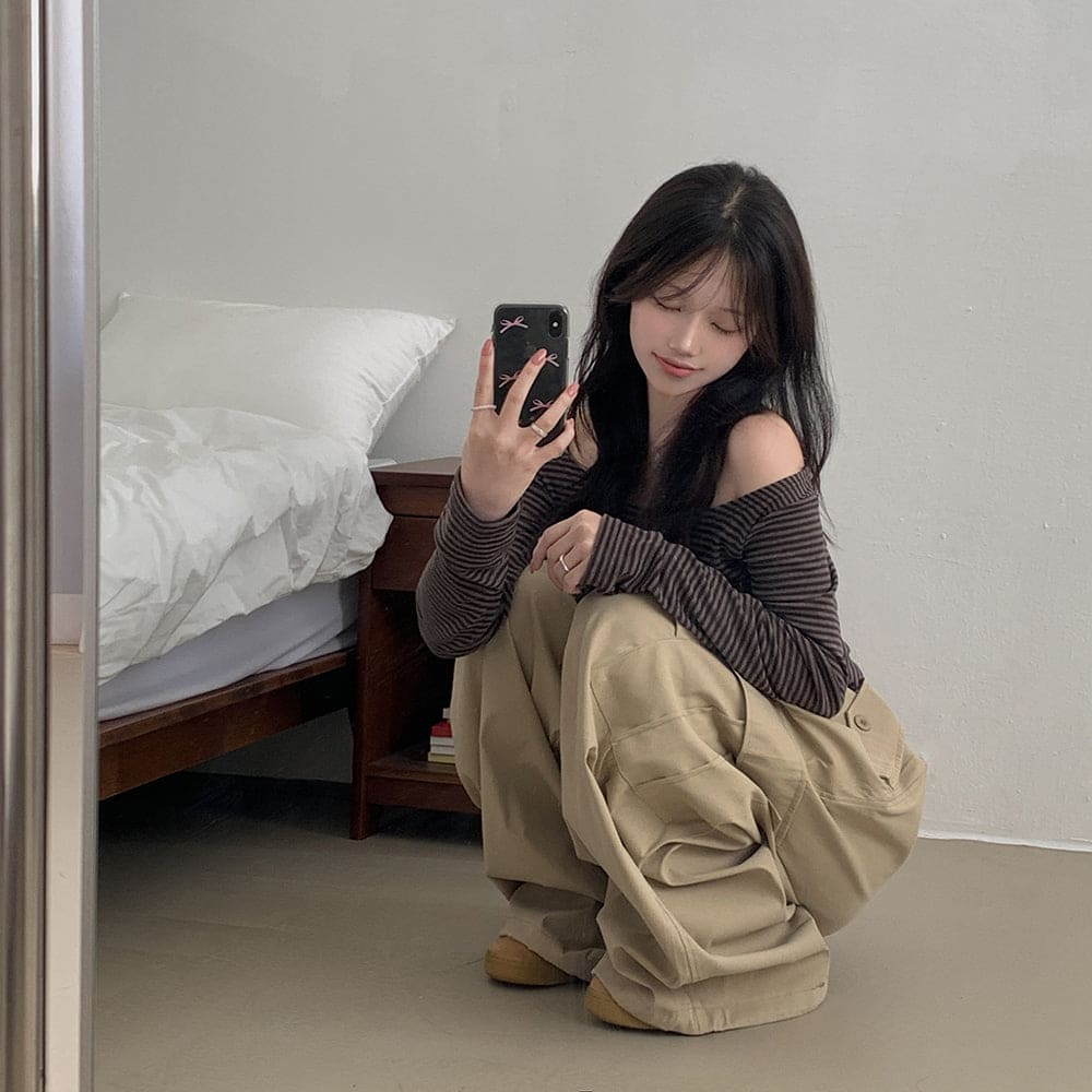 【💗for SNS】Moon Stripe Tee 