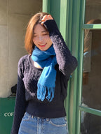 【🌷Soft】Pretzel Cable U-Neck Knit