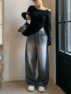 【🍂y2k autumn】Unbalanced Charm Knit 