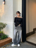 【🍂y2k autumn】Unbalanced Charm Knit 