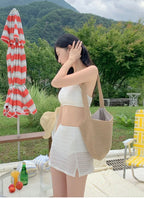 【Elegant and Sweet】Crochet Skirt Bikini 