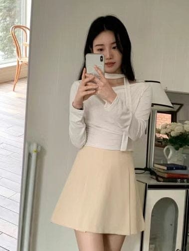 【🩰Ballet Core】Drape Shirring Tie Set