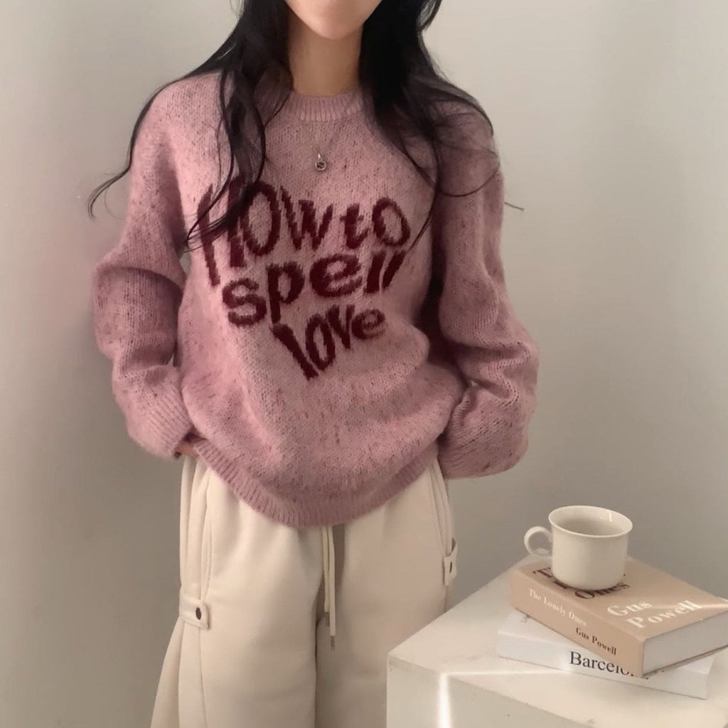 【柔軟厚實】How To Spell Love Knit