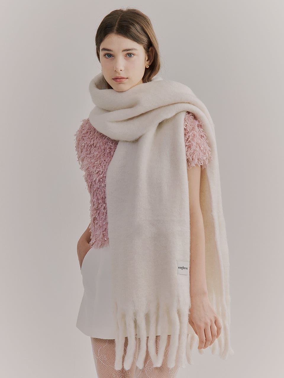 Karina同款！Engbrox Cotton Candy Muffler