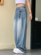 [Summer Fabric] Fresh Pintuck Wide Denim