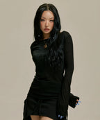 【JISOO同款】STAR WING SHEER LONG SLEEVE