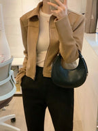 High-quality slim-fit short jacket