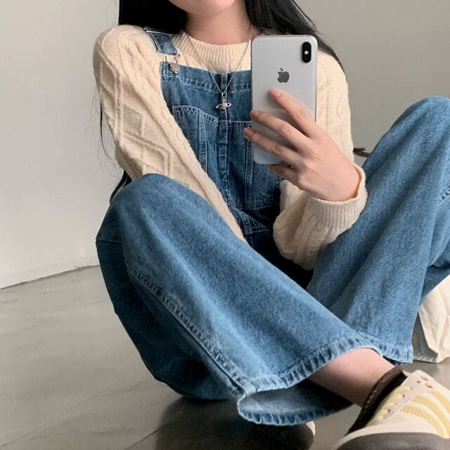 Autumn/Winter Color-Coated Cable Knit Tops