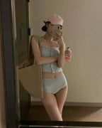 【🩰可愛/斯文】Halter Stripe Bikini