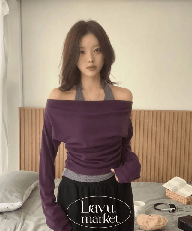 【🍇秋冬新色】Halter Dot Top