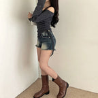 【🍂y2k autumn】Unbalanced Charm Knit 