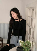 【🩰Ballet Core】Drape Shirring Tie Set