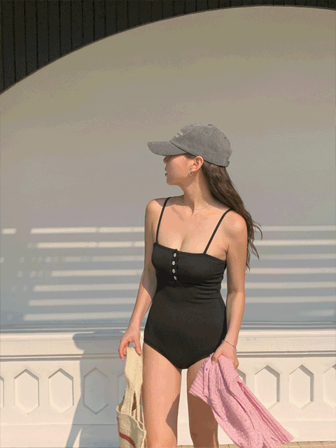 【🍒簡約入門】New Button Monokini