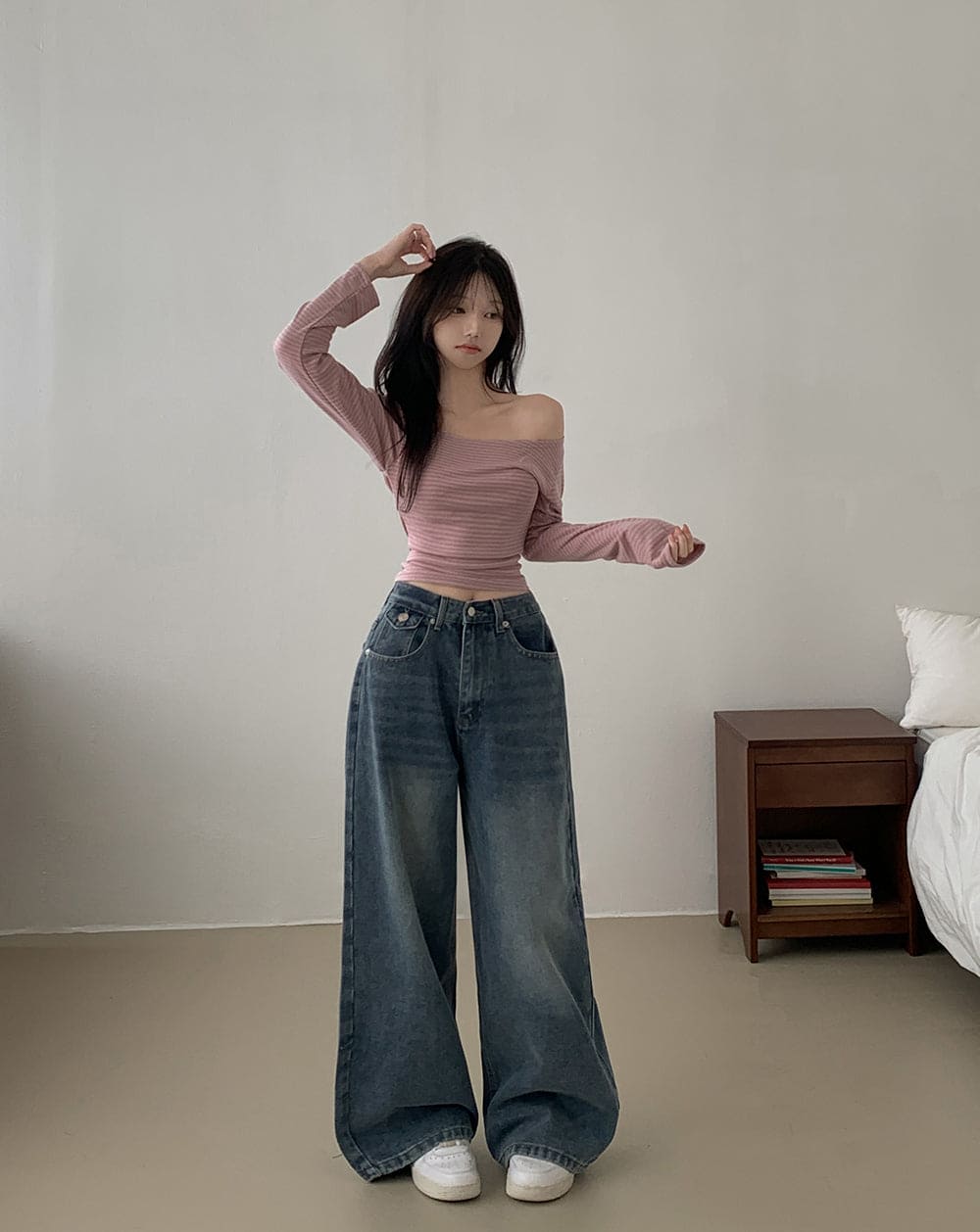 【💗for SNS】Moon Stripe Tee 