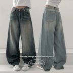 【Summer Fabric】Dear Wide Jeans