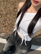 【🩶隨性百搭】Ribbon Top