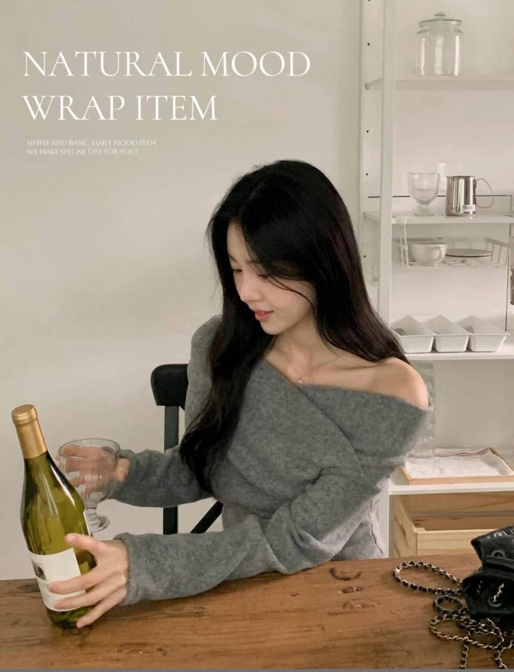 Natural Mood Wrap Top