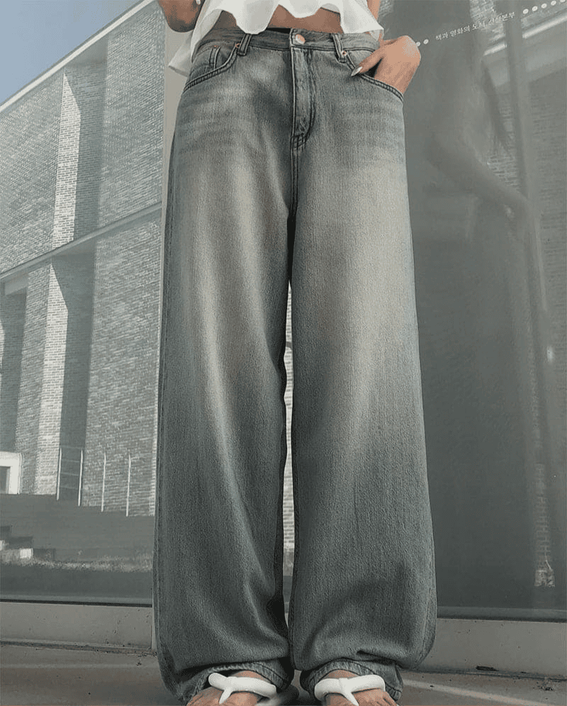 【Summer Fabric】Dear Wide Jeans