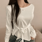 【蝴蝶衫】Rito Ribbon Slim Top