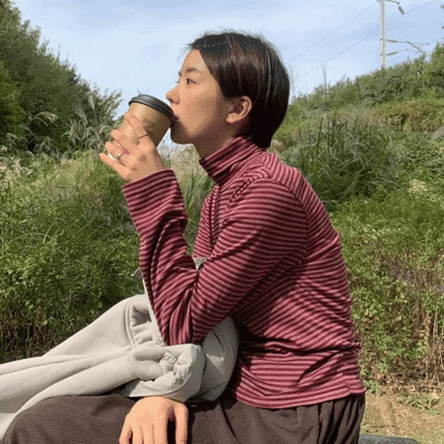 【Soft】Bumpy Turtle-Neck Tee