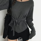 【蝴蝶衫】Rito Ribbon Slim Top