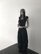 【Divine Pants Series】Cross Back Jeans 