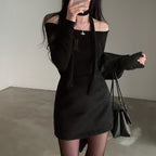 Tie Strap Off Shoulder Set 