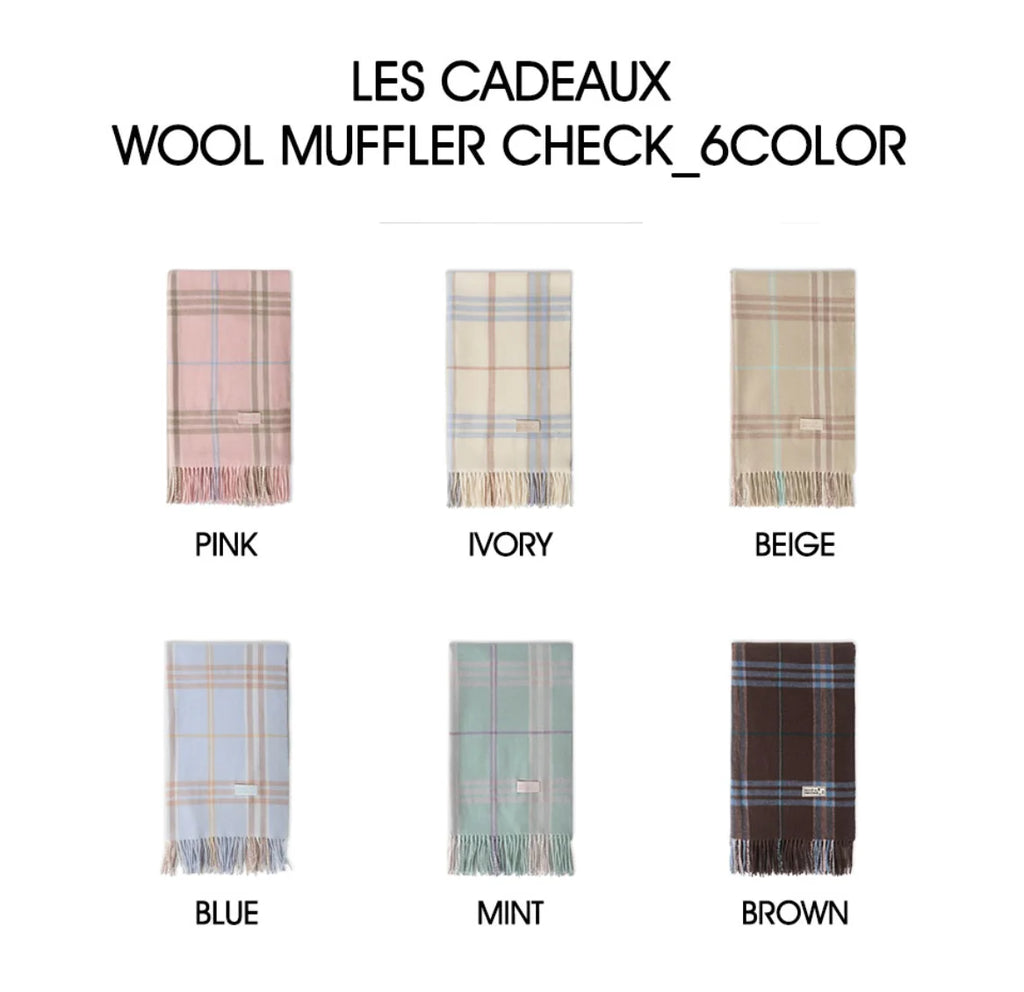 MARDI WOOL MUFFLER CHECK