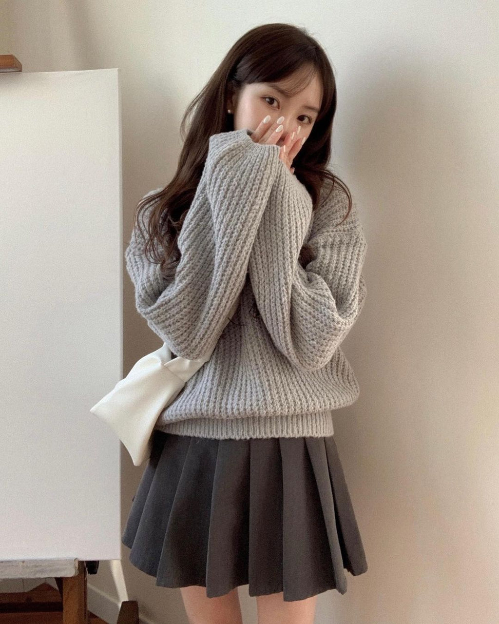 【🍷Christmas &amp; New Year PICK】Cream Puff Pastry Knit Top