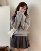 【🍷Christmas &amp; New Year PICK】Cream Puff Pastry Knit Top