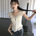Cream Ribbon Blouse