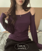 【🍇年末節日】Midnight Double Strap Top