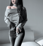 【Sweet Snowflakes】Off-Shoulder Tie Set 