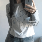 【層疊穿搭】Layered Star Patch Tee
