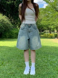 【慵懶風】Balloon Denim Half Pants
