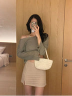 【Elegant and Sweet】Crochet Skirt Bikini 