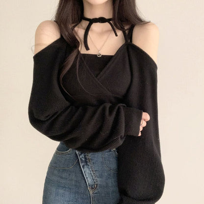 Off Shoulder Pretzel Top Set