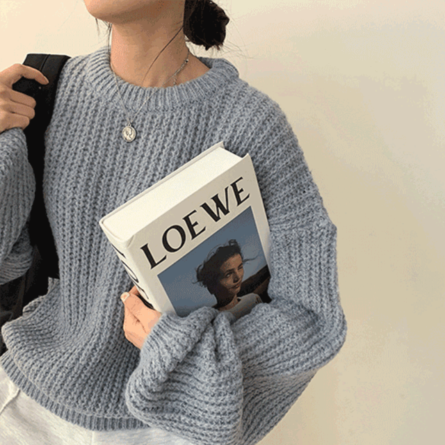 【🍷Christmas &amp; New Year PICK】Cream Puff Pastry Knit Top