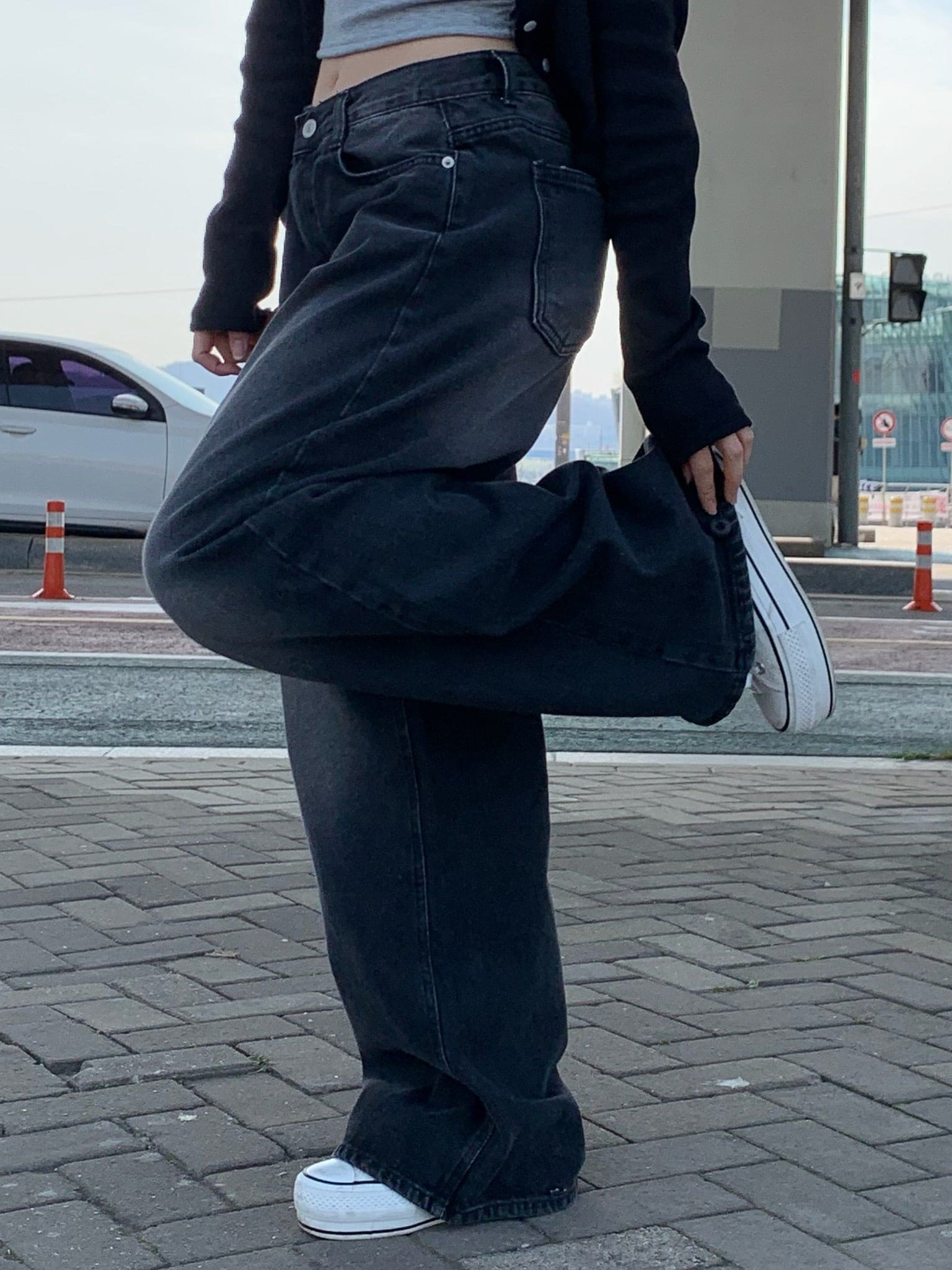 【Y2K Vibe】Cool Wide Jeans