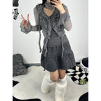 【🩶KARINA's Pick】Frilly Muffler Set 