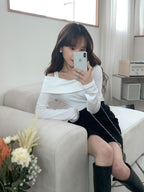 Opening Half Off Shoulder Top