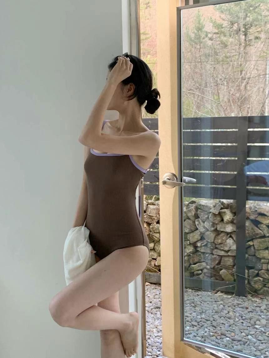 【🤎Simple and Beginner's Guide】Ribbon Back Monokini 