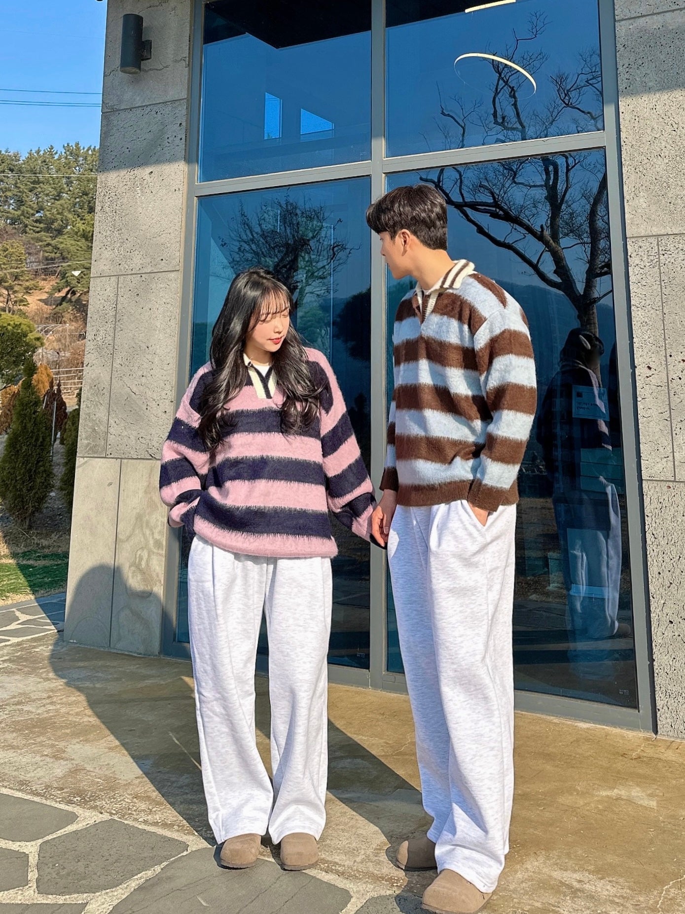 【🎅🏻情侶裝】Stripe Rugby Knitwear