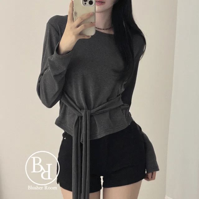 【蝴蝶衫】Rito Ribbon Slim Top